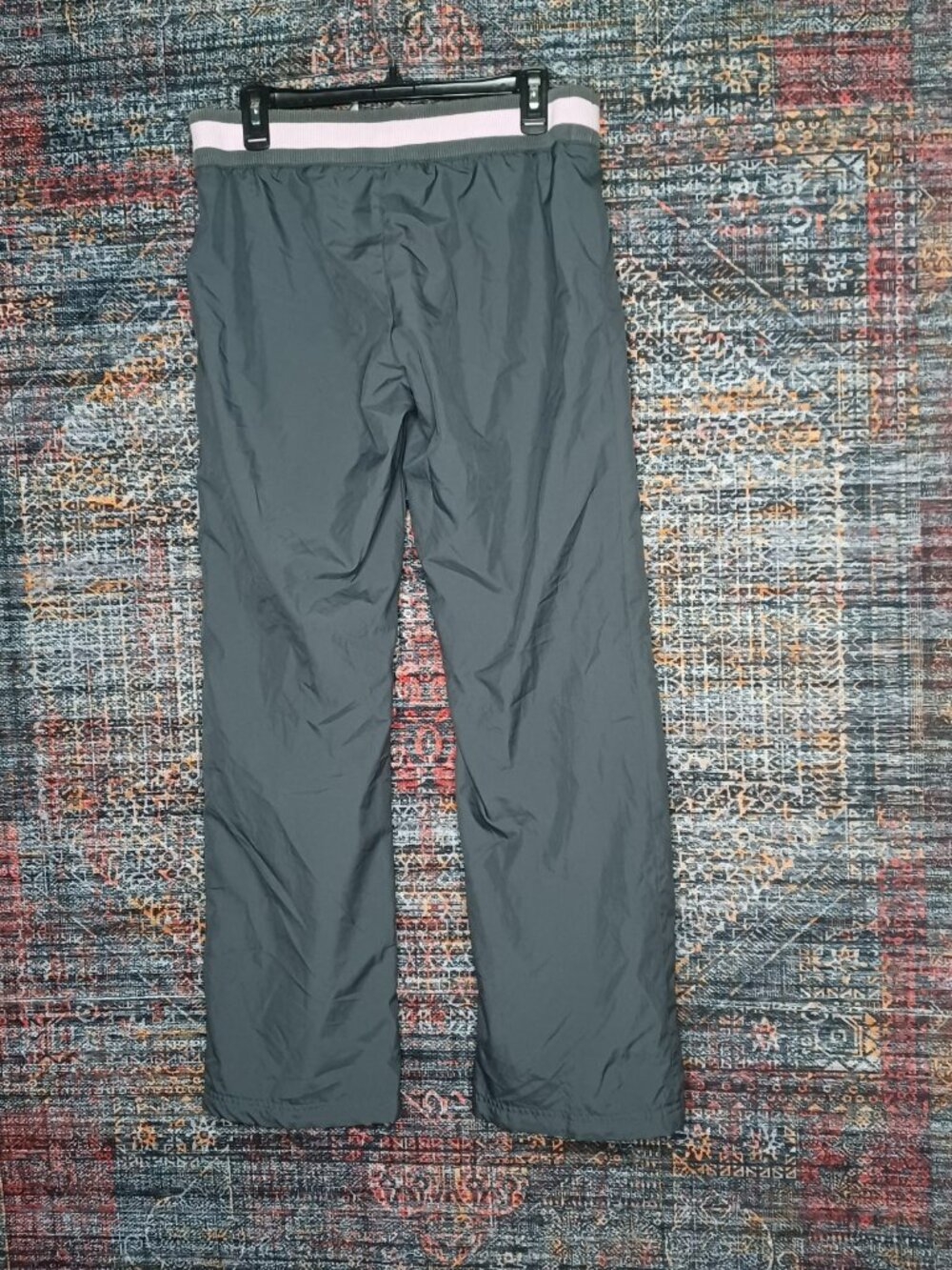 Vintage Y2K Nike womens gray pink mesh lined winbreaker pants Mx32